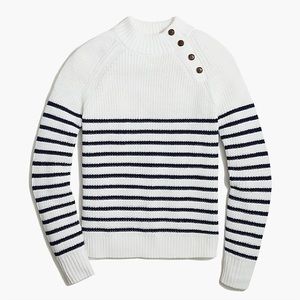 BNWT J. Crew Factory Button Neck Sweater